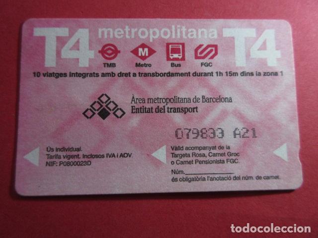 Coleccionismo Billetes de transporte: REF: TARMAGROS - 1 TARJETA ROSA VER SERIES Y TEXTOS DI COLECCI&Oacute;N MAGNETICA BARCELONA - LEER INTERIOR