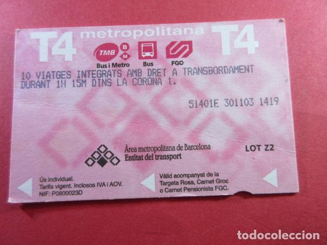 Coleccionismo Billetes de transporte: REF: TARMAGROS - 1 TARJETA ROSA VER SERIES Y TEXTOS DI COLECCI&Oacute;N MAGNETICA BARCELONA - LEER INTERIOR