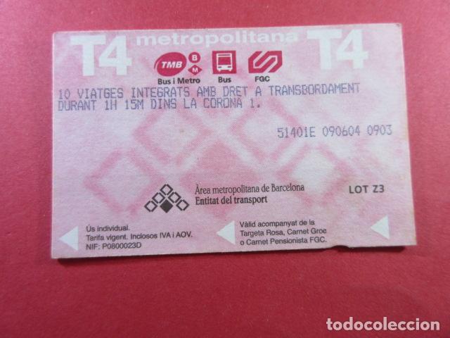 Coleccionismo Billetes de transporte: REF: TARMAGROS - 1 TARJETA ROSA VER SERIES Y TEXTOS DI COLECCI&Oacute;N MAGNETICA BARCELONA - LEER INTERIOR
