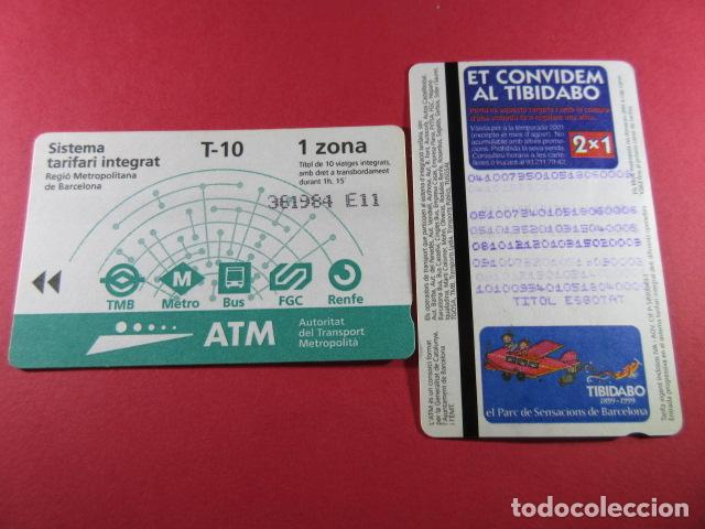 Collectables Transport Tickets: ref: TARMAGATM -1 TARJETA T-10 1 ZONA E11 TIBIDABO - COL. MAGNETICA BARCELONA LEER INTERIOR
