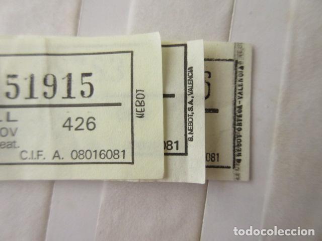 Coleccionismo Billetes de transporte: 3 BILLETE CAPICUA 51915 28783 EN CATALAN SENZILL LOS 3 DIFERENCIAS IMPRESOR VER FOTOS