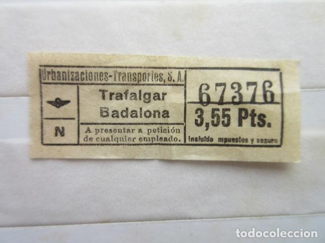 Coleccionismo Billetes de transporte: 1 BILLETE CAPICUA 67376 URBANIZACIONES Y TRASNPORTES URBAS