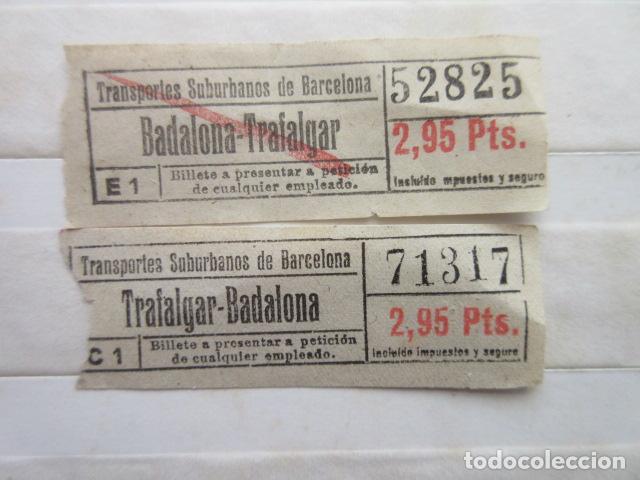 Coleccionismo Billetes de transporte: 2 BILLETE CAPICUA 71317 52825 URBANIZACIONES Y TRASNPORTES URBAS