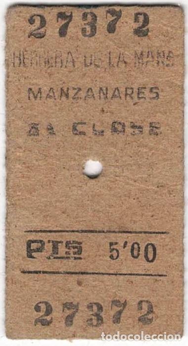 Coleccionismo Billetes de transporte: Billete de tren antiguo 1 (principio de los 60)