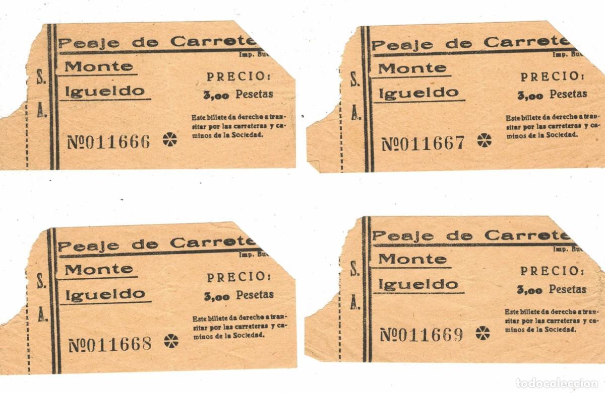 Coleccionismo billetes de transporte: Tikets de peaje 1962 (4) - Foto 1