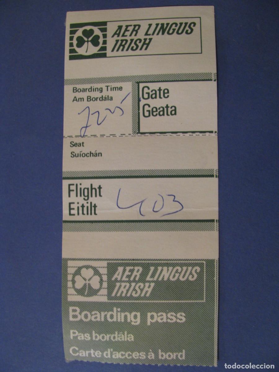 Coleccionismo Billetes de transporte: BILLETE DE AVION. AER LINGUS IRISH. A&Ntilde;OS 70.