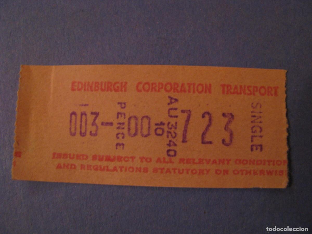 Sammeln von Fahrkarten: BILLETE DE TRANSPORTE EDINBURGH, REINO UNIDO.
