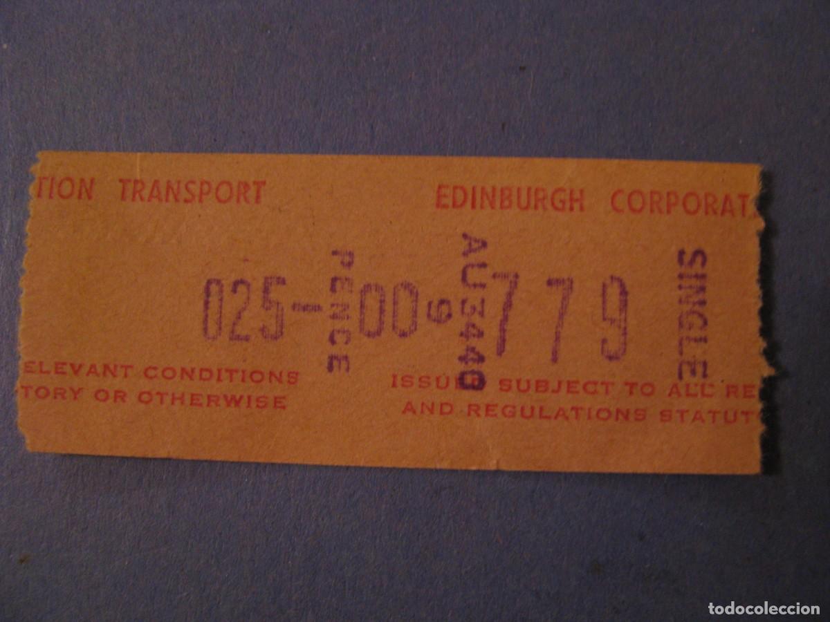 Sammeln von Fahrkarten: BILLETE DE TRANSPORTE EDINBURGH, REINO UNIDO.