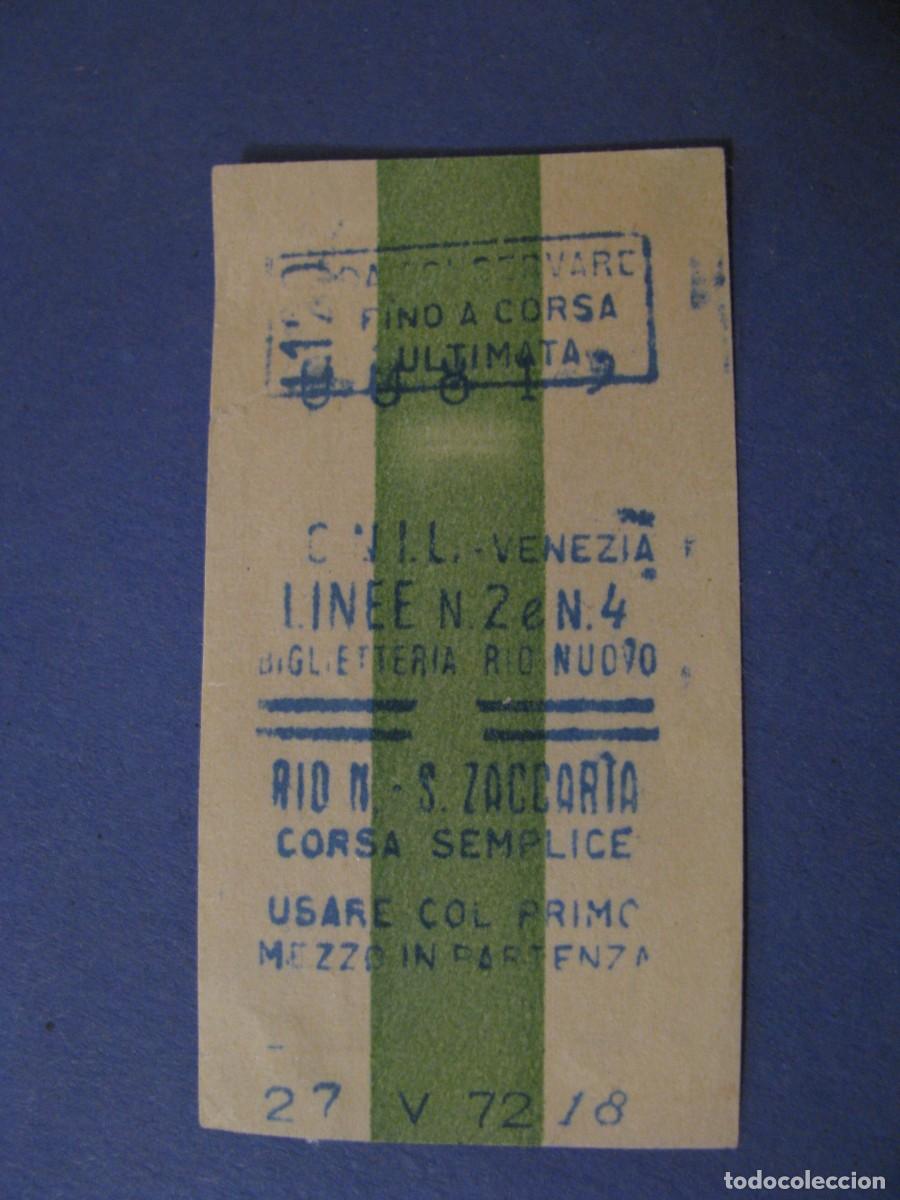 Collectables Transport Tickets: BILLETE DE AUTOBUS ACUATICO, VENECIA. A. C. N. I. L. VENEZIA. LINEA 2 Y 4.