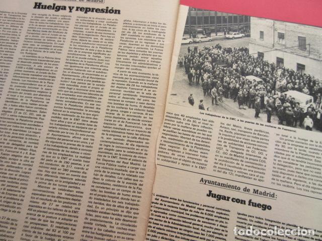 Sammeln von Fahrkarten: RECORTE 1976 - REF: TRI_03_ARTICULO -LEEINT2PAG- EMT MADRID EN HUELGA Y REPRESION AUTOBUS