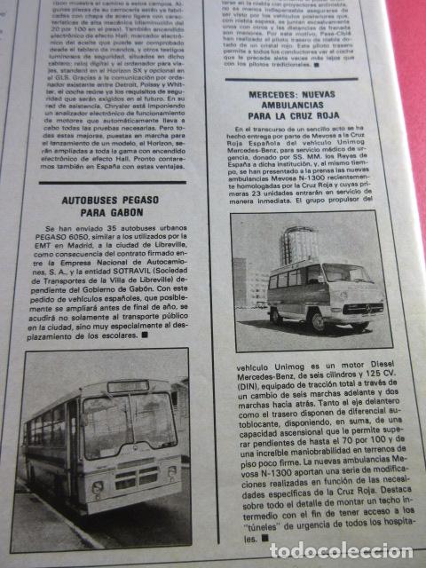Coleccionismo Billetes de transporte: ARTICULO 1979 - REF: TRI_04_PUB -LEEINT- AUTOBUS PEGASO A GABON 6050 LIBREVILLE -CRUZ ROJA AMBULANCI