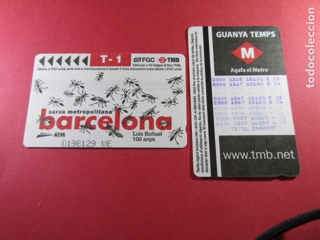 Sammeln von Fahrkarten: ref: DISCOT_01 - 1 TARJETA - COLECCI&Oacute;N MAGNETICA DISE&Ntilde;O COTIDIANO BARCELONA - LEER INTERIOR
