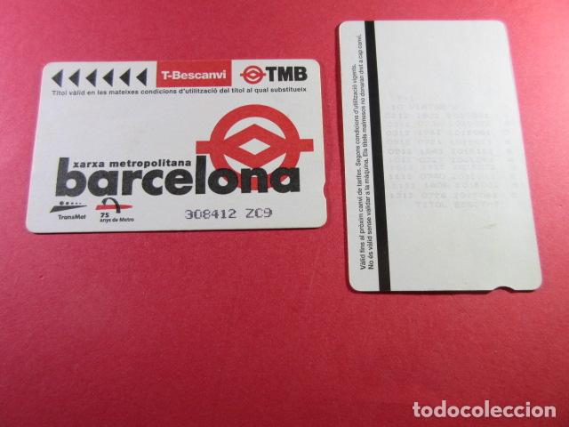 Coleccionismo Billetes de transporte: ref: DISCOT_01 - 1 TARJETA - COLECCI&Oacute;N MAGNETICA DISE&Ntilde;O COTIDIANO BARCELONA - LEER INTERIOR