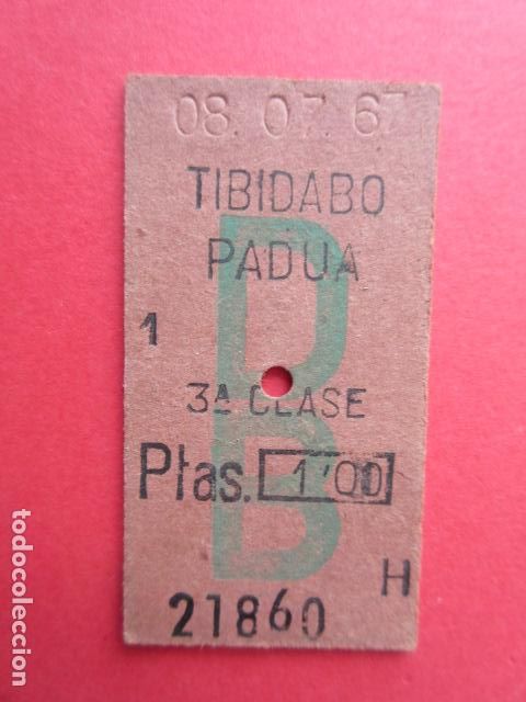 Collectables Transport Tickets: BILLETE EDMONSON - FERROCARRILES CATALANES SARRIA GENERALITAT - DB TIBIDABO PADUA
