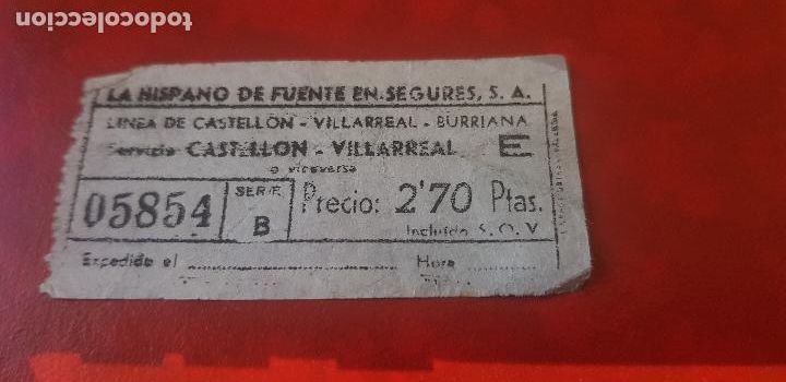 Collectables Transport Tickets: BILLETE DE AUTOBUS,LA HISPANO DE FUENTE EN SEGURES S..A.(HIFE) A&Ntilde;O 1964