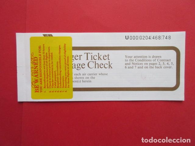 Collectables Transport Tickets: BRITISH AIRWAYS BILLETE LONDRES BARCELONA 1992 LINEAS AEREAS