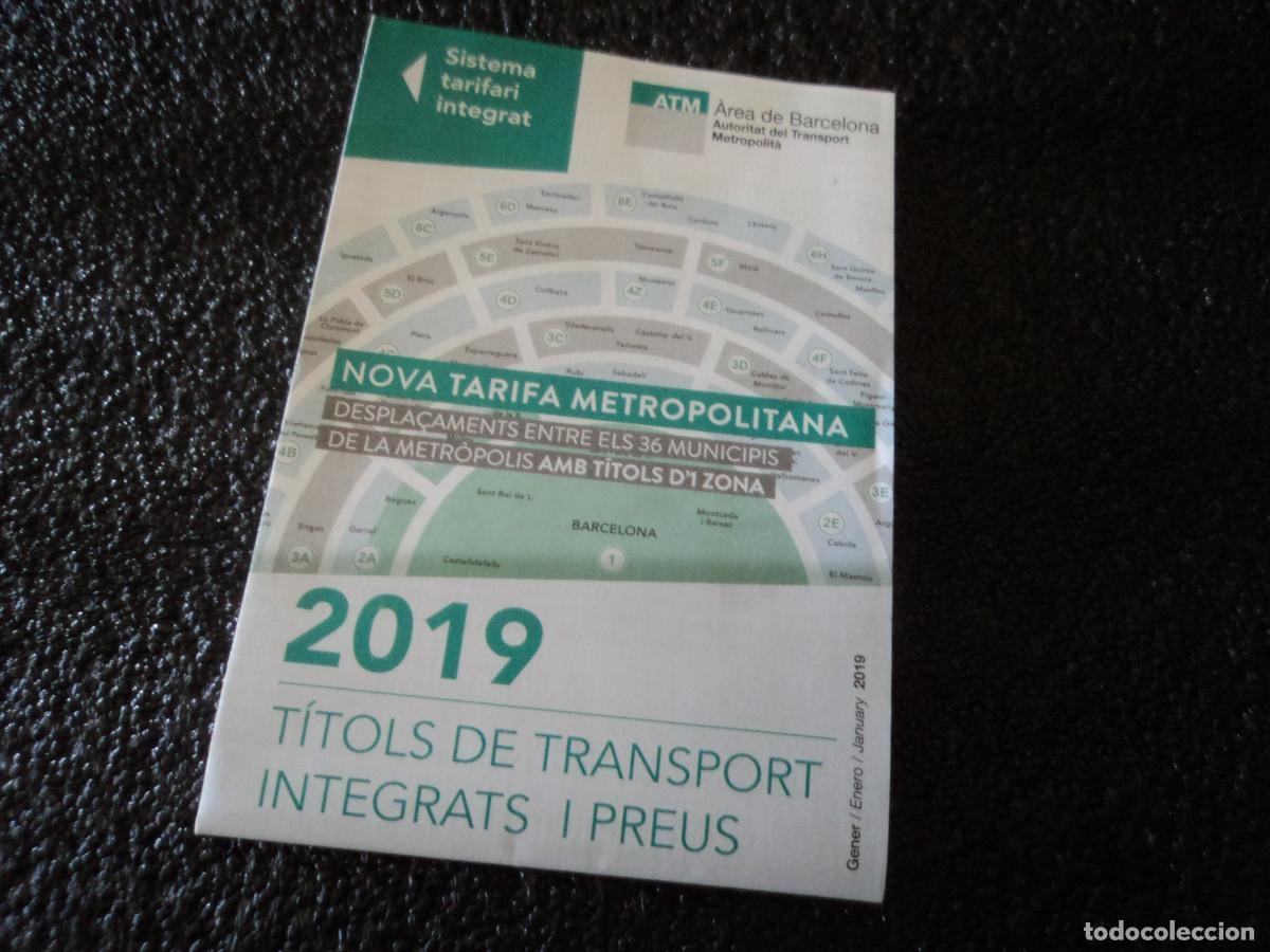 Collectables Transport Tickets: sistema tarifari rodalies de catalunya, nova tarifa, plano, 2019
