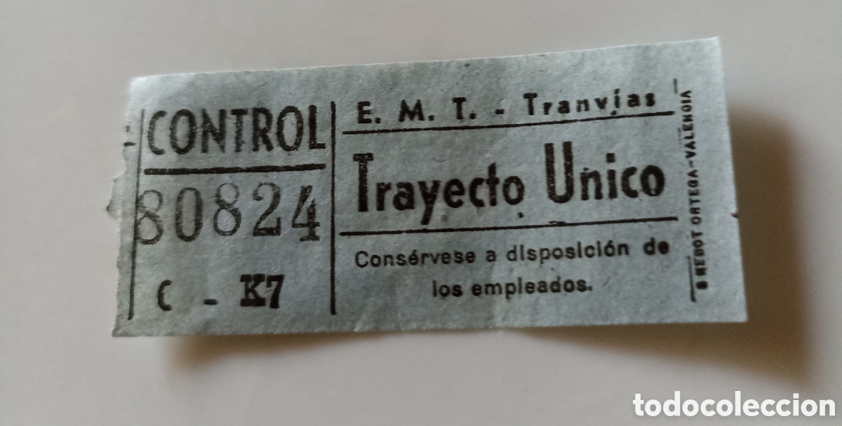 Collectables Transport Tickets: BILLETE DE E.M.T. MADRID TRANV&Iacute;AS