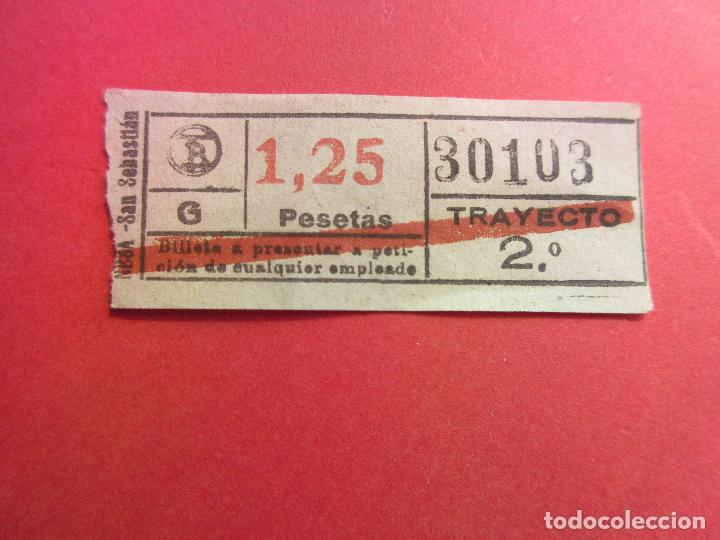 Collectables Transport Tickets: 1 BILLETE CAPICUA 30103 - TB TRANVIAS DE BARCELONA - 1.25 PESETA TRAYECTO 2
