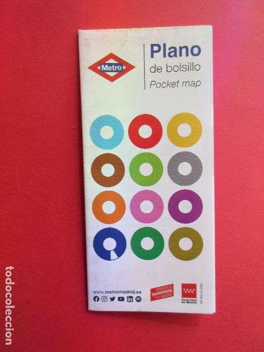 Collectables Transport Tickets: PLANO METRO DE MADRID JULIO 2022