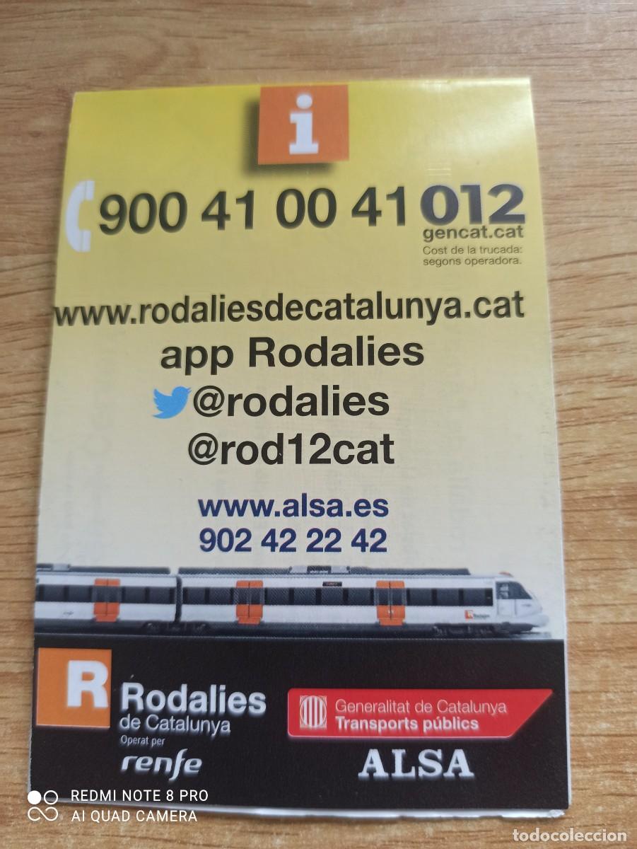 Coleccionismo billetes de transporte: Horario R12 - Foto 2