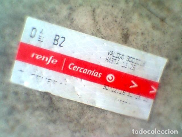 Collectables Transport Tickets: billete renfe cercan&iacute;as B2 - 30-12-2018