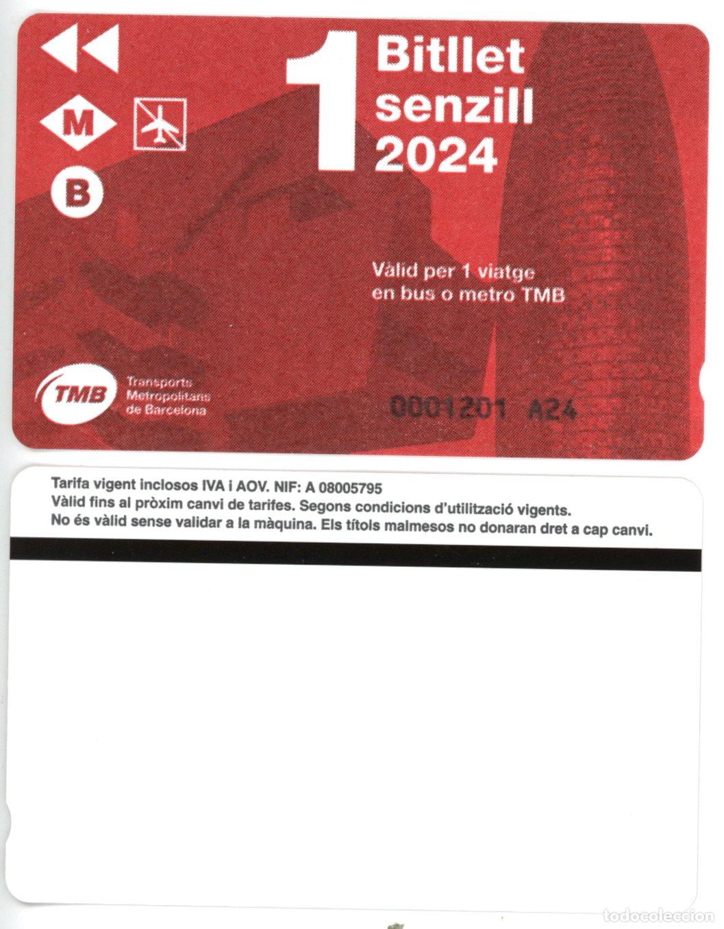 Collectables Transport Tickets: BItllet senzill 2024 // Arch 2-27