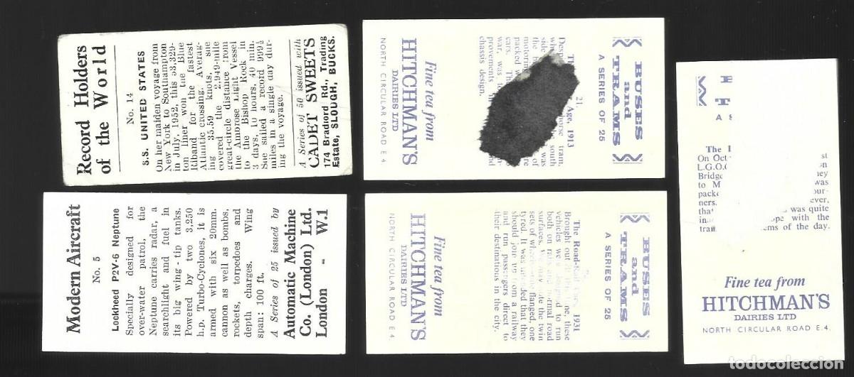 Coleccionismo billetes de transporte: 5 billetes ingleses - Foto 2