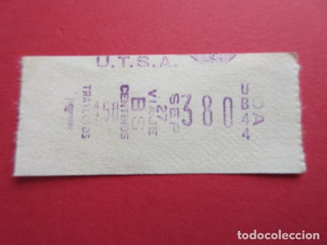 Collectables Transport Tickets: 2 BILLETES URBANIZACIONES Y TRANSPORTES URBAS UTSA