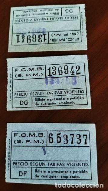 Collectables Transport Tickets: TRES BILLETES METRO A&Ntilde;OS 90? - BARCELONA