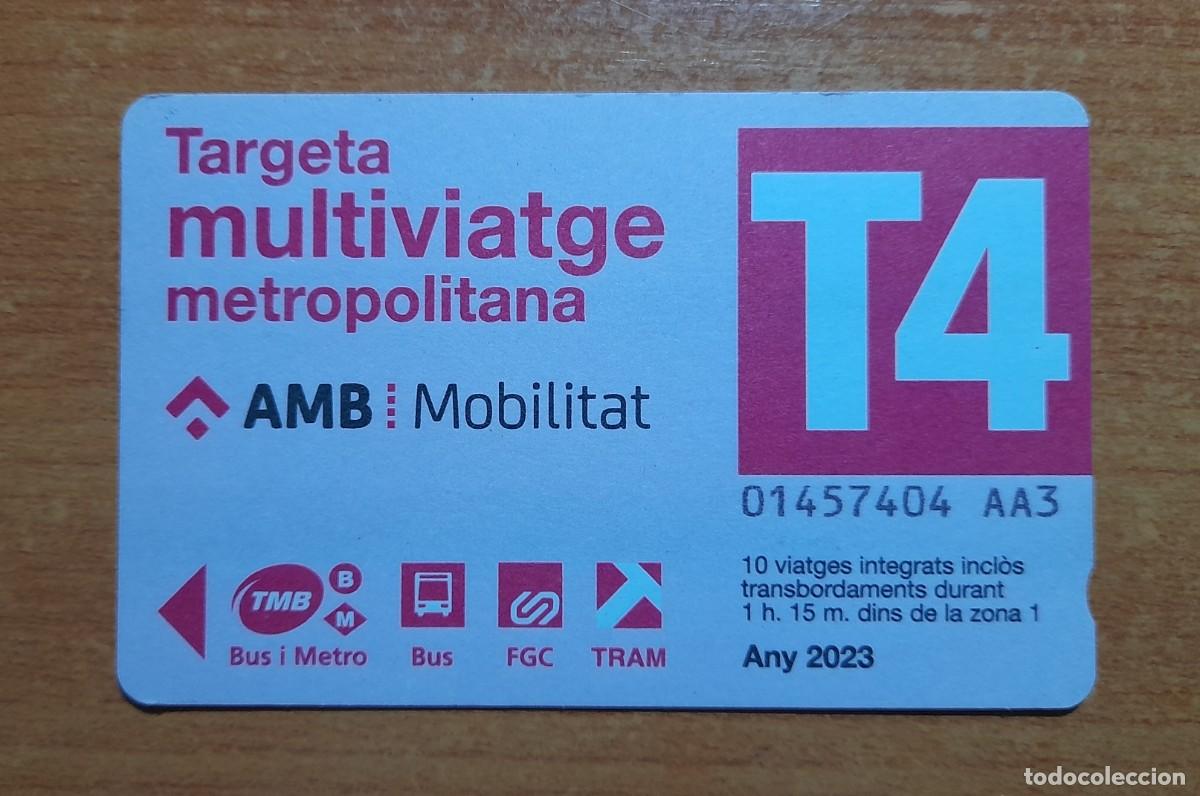 Collectionnisme Billets de transport: Targeta multiviatge metropolitana Bus Metro FGC TRAM