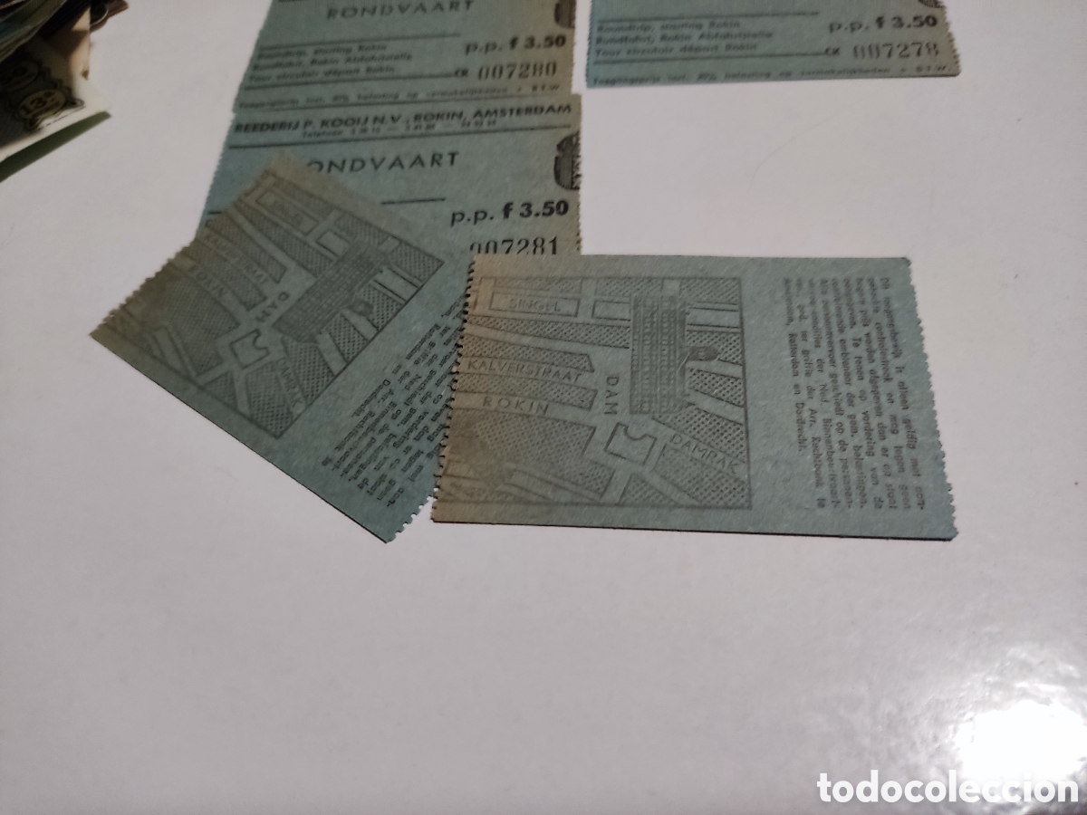 Coleccionismo billetes de transporte: Ticket transporte Amsterdam - Foto 2