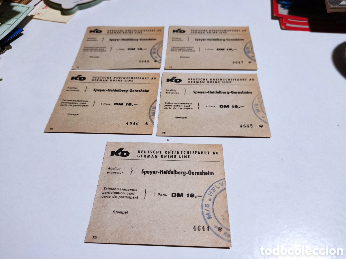 Collectables Transport Tickets: Ticket por el Rhin Alemania