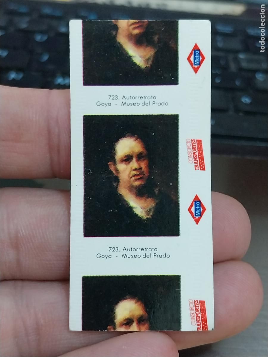 Coleccionismo Billetes de transporte: METRO BILLETE MADRID CUADROS GOYA AUTORRETRATO 14 III 89 21586 USADO ORIGINAL A&Ntilde;OS 80