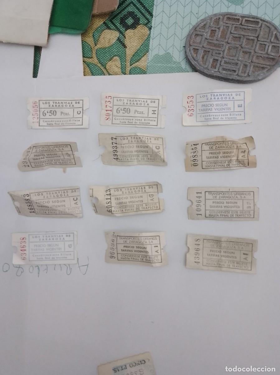 Sammeln von Fahrkarten: Billetes de tranv&iacute;a ,lote, 12 unidades a&ntilde;os 60,70,