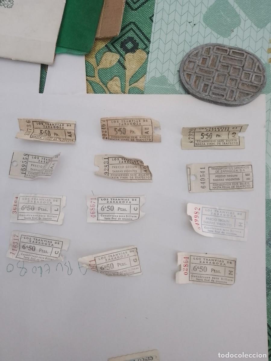 Sammeln von Fahrkarten: Billetes de tranv&iacute;a ,lote, 12 unidades a&ntilde;os 60,70,
