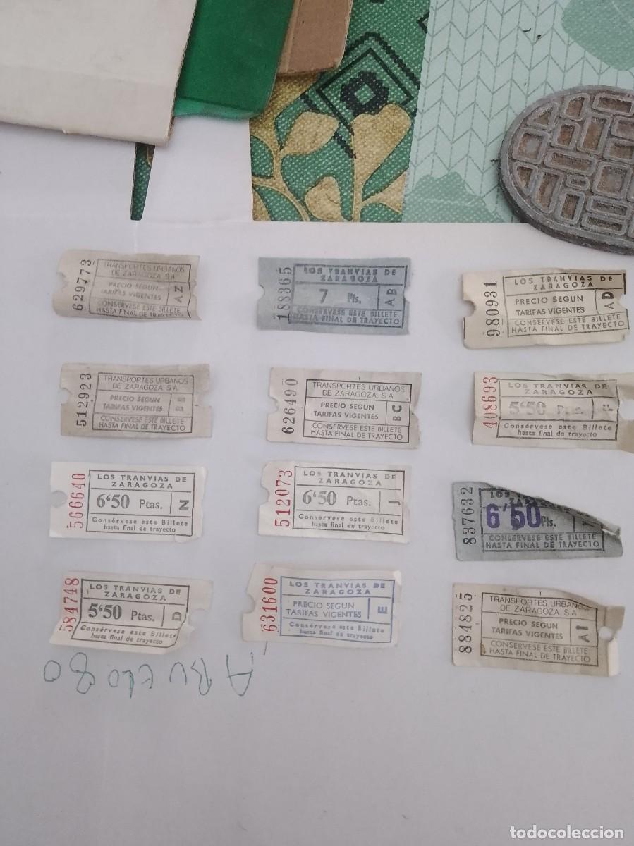 Sammeln von Fahrkarten: Billetes de tranv&iacute;a ,lote, 12 unidades a&ntilde;os 60,70,