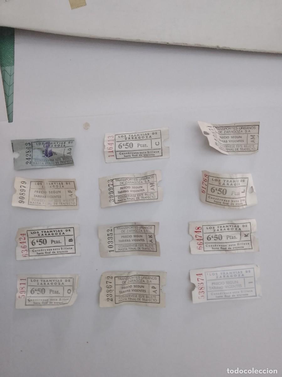 Sammeln von Fahrkarten: Billetes de tranv&iacute;a ,lote, 12 unidades a&ntilde;os 60,70,