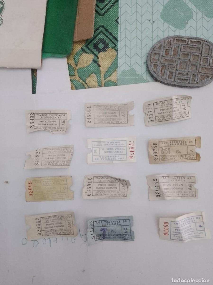 Sammeln von Fahrkarten: Billetes de tranv&iacute;a ,lote, 12 unidades a&ntilde;os 60,70,