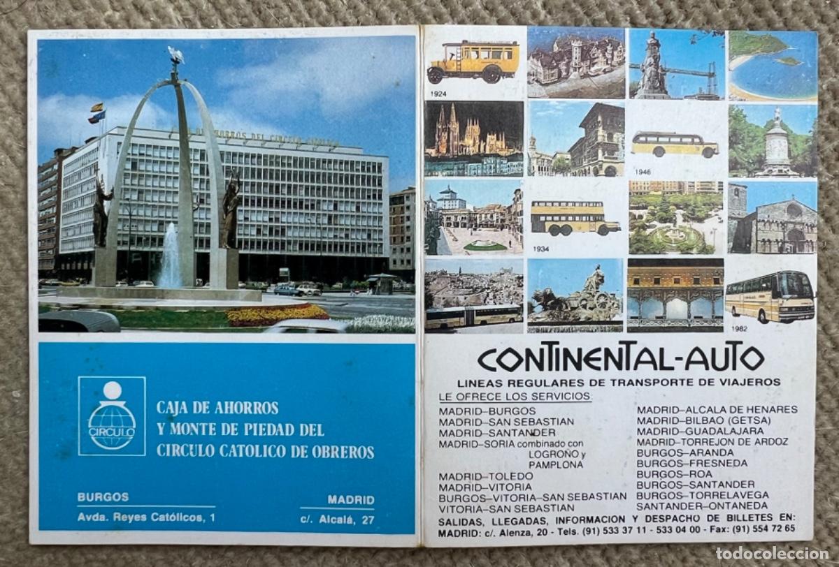 Collectables Transport Tickets: Billete de autob&uacute;s Santander - Burgos (Continental - Auto) - Agosto 1994