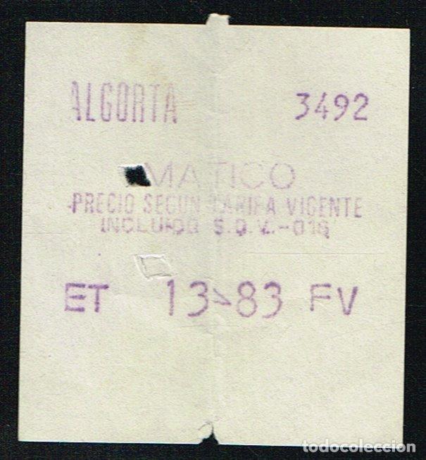 Coleccionismo billetes de transporte: BILLETE ALGORTA - MATICO - Foto 1