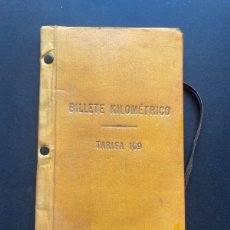 Coleccionismo Billetes de transporte: AÑO 1922 - BILLETE KILOMETRICO DE 1A CLASE DE LA DUQUESA DE TERRANOVA E HIJOS -