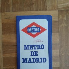 Coleccionismo Billetes de transporte: PLANO METRO DE MADRID AÑO 1979 29,5 X 21 CMS TRANSPORTE FERROCARRIL VER FOTOS