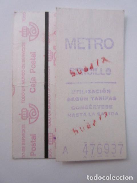 Collectables Transport Tickets: COLECCION METRO MADRID REFERENCIA: REFMM01 - BLANCO SENCILLO A 4 LINEAS - LEER INTERIOR CAJA POSTAL