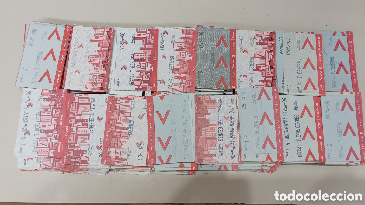 Collectionnisme Billets de transport: 1550 tarjetas RODALIES 2006