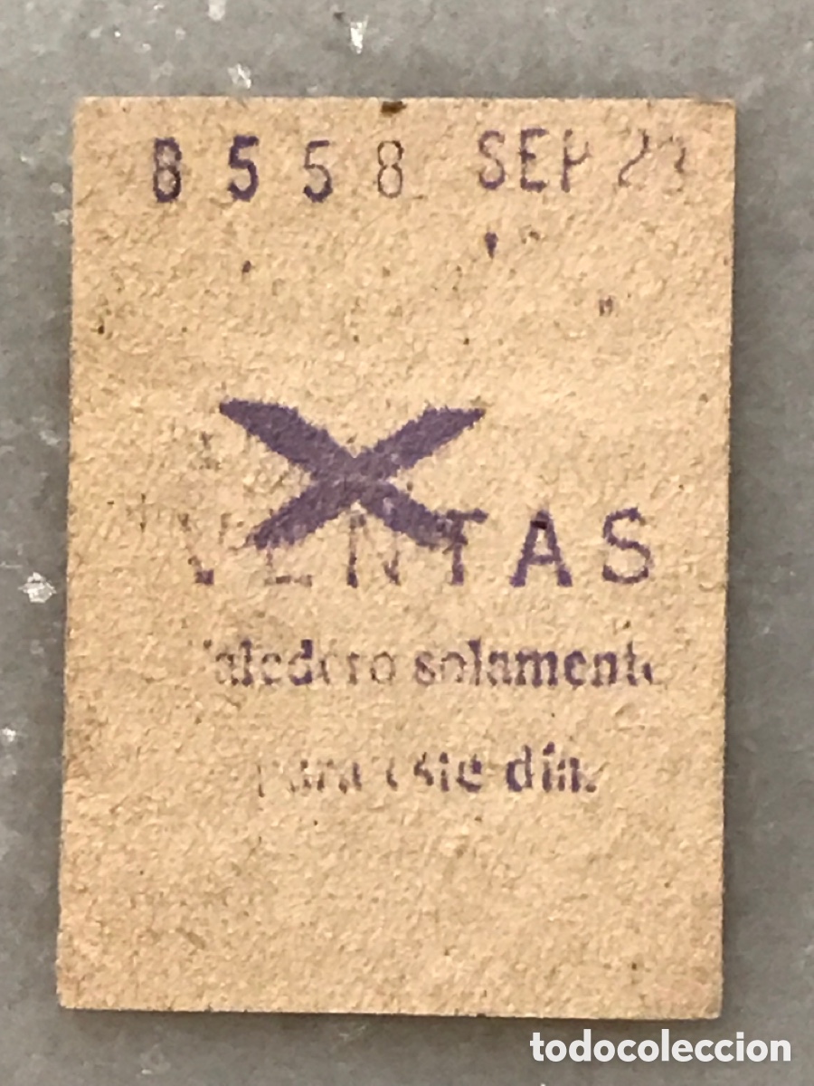 Colecionismos Bilhetes de Transporte: Billete metro de Madrid Ventas. Capic&uacute;a