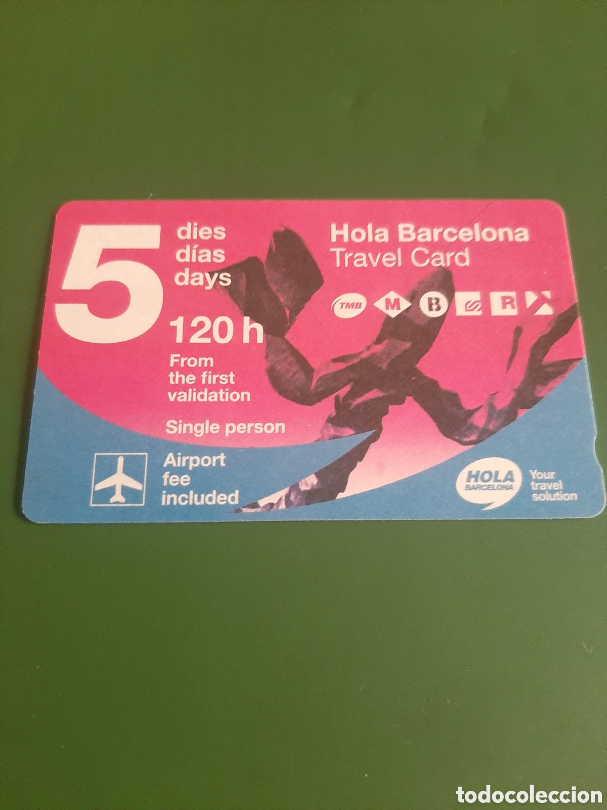 Collectionnisme Billets de transport: Tarjeta transporte HOLA BARCELONA 5 DIAS
