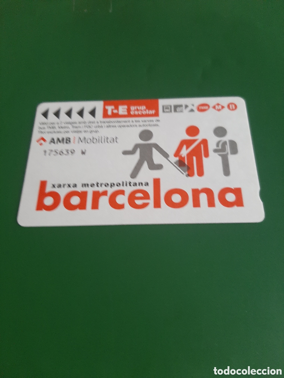 Collectionnisme Billets de transport: Tarjeta Transporte Grupo Escolar Barcelona