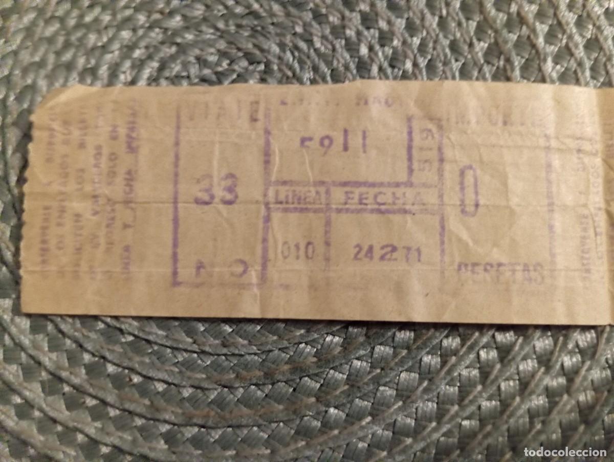 Collectionnisme Billets de transport: 2 BILLETES DE ** AUTOBUS LINEA 10 5911/12 ** 24.2.71