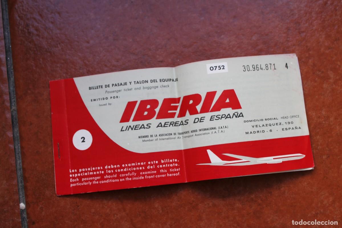 Coleccionismo Billetes de transporte: BILLETE DE IBERIA N&ordm; 871 : LAS PALMAS - MADRID ; MADRID - LAS PALMAS